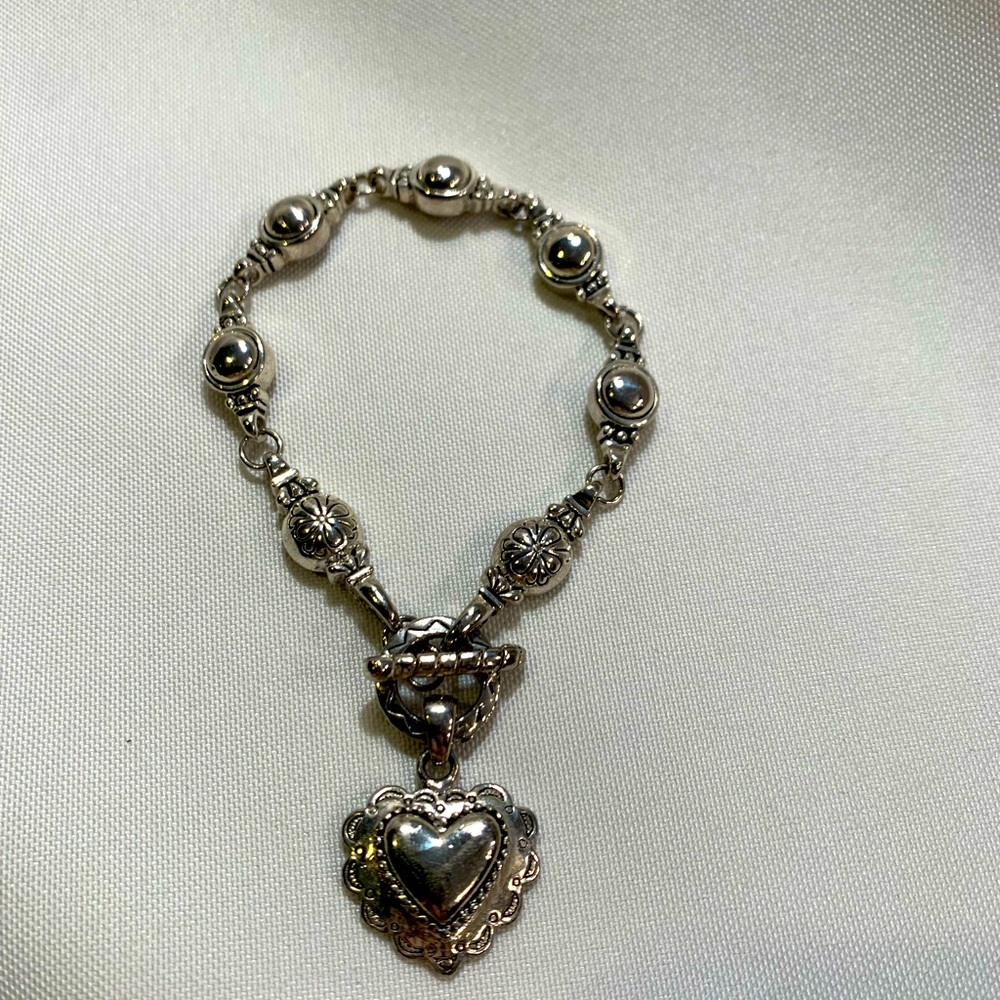 Sliver, heart themed bracelet